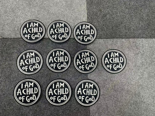 I am child of God  10pcs iron on small patched