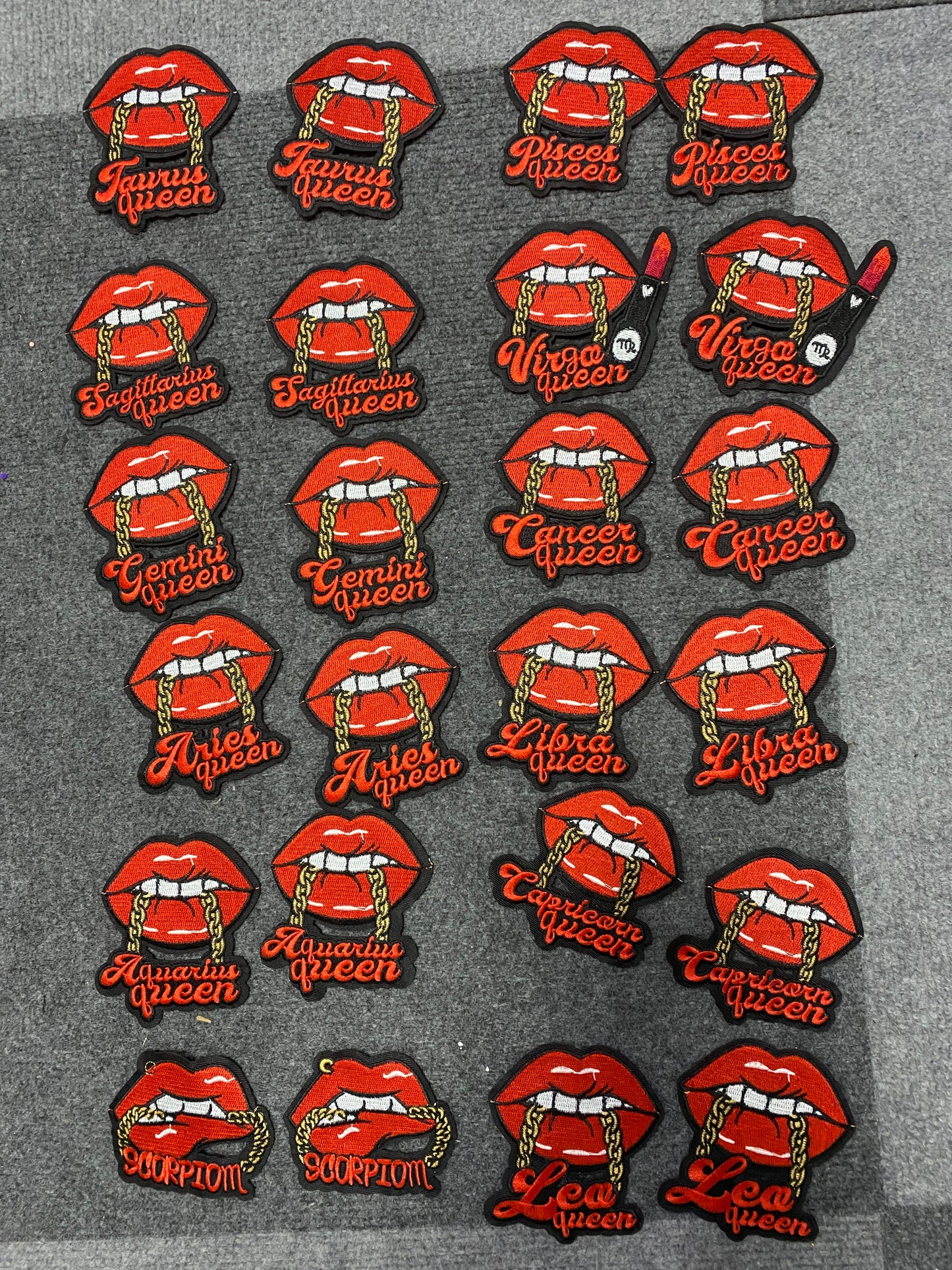 Zodiac lips 24pcs